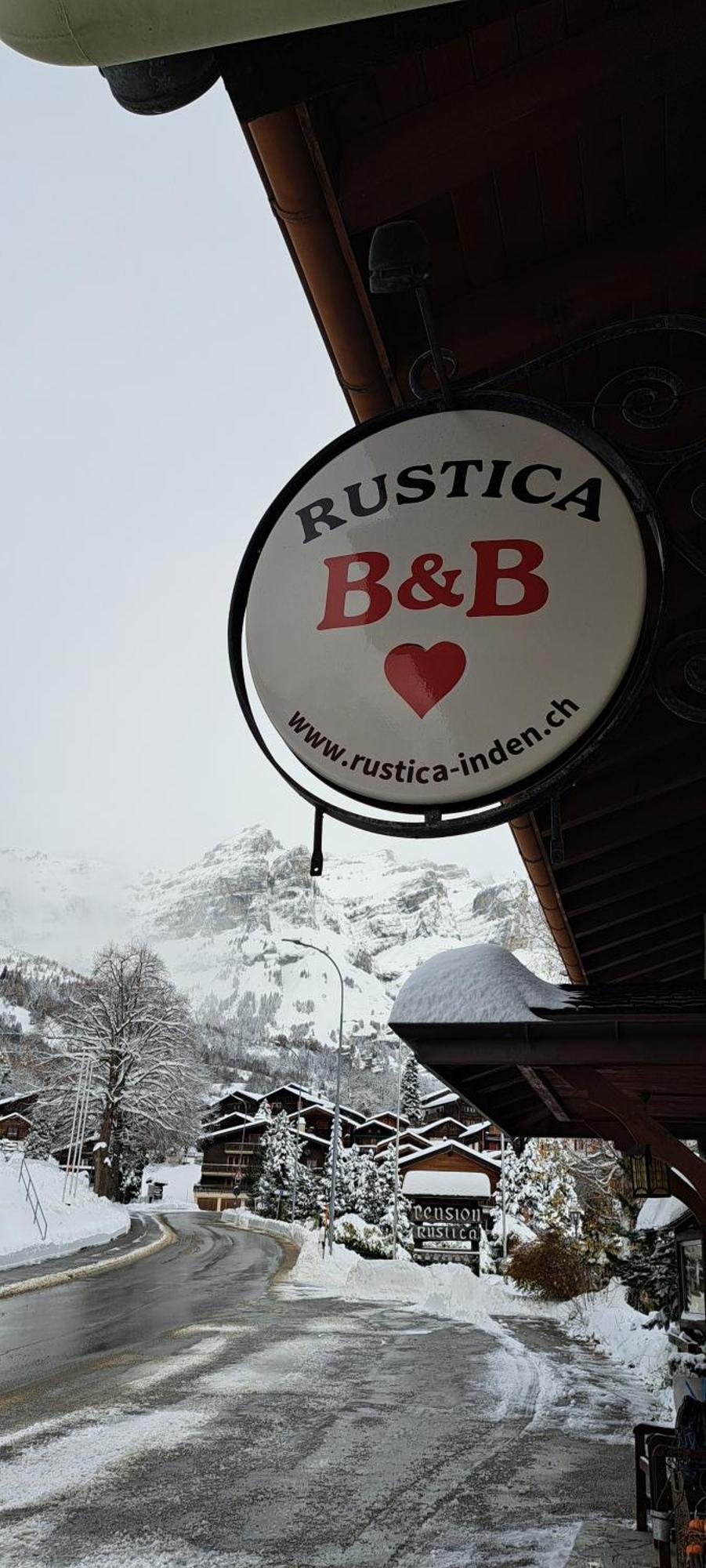 B&B Chalet Rustica Inden, Leukerbad 外观 照片